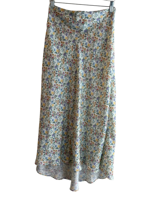 Zara Size Small Polyester Side Zip Floral Maxi Skirt Small