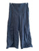Maeve Size 2 Navy Linen Blend High Waist Pleated Front Pockets Pants Navy / 2