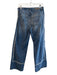 AG Size 27 Medium Wash 100% Cotton High Rise Zip Up Raw Detailing Wide Leg Jeans Medium Wash / 27