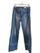 AG Size 27 Medium Wash 100% Cotton High Rise Zip Up Raw Detailing Wide Leg Jeans Medium Wash / 27