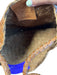 Happy French Gang Brown Leather Woven Shoulder Strap Seam Detail Bag Brown / S/M