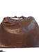 The Horse Brown Leather Seam Detail Clutch Drawstring Bag Brown / S/M