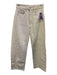 Mother Superior Size 26 Beige Cotton Denim High Rise Pockets Cropped Jeans Beige / 26