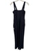 Vuori Size Small Black Modal Blend Sleeveless Ribbed Drawstring Waist Jumpsuit Black / Small