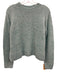 Vince Size Medium Teal Blue Alpaca Blend Long Sleeve Knit Ribbed Sweater Teal Blue / Medium