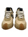 Loewe Shoe Size 37 Beige, Black, Tan Leather & Nylon Suede Logo Lace Up Sneakers Beige, Black, Tan / 37