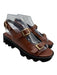 freda salvador Shoe Size 7 Brown Leather Upper Foam Sole Double Buckle Sandals Brown / 7
