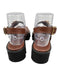 freda salvador Shoe Size 7 Brown Leather Upper Foam Sole Double Buckle Sandals Brown / 7