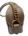 Gucci Blush Beige Leather Zip Close Marmont Interlocking GG Crossbody Strap Bag Blush Beige / Small