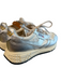 Autry Shoe Size 37 White & Silver Nylon Lace Up Almond Toe Platform Shoes White & Silver / 37