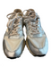 Autry Shoe Size 37 White & Silver Nylon Lace Up Almond Toe Platform Shoes White & Silver / 37