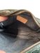 Clare V Green Embossed Leather Square Reptile Print Gold Hardware Bag Green / S