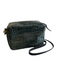Clare V Green Embossed Leather Square Reptile Print Gold Hardware Bag Green / S