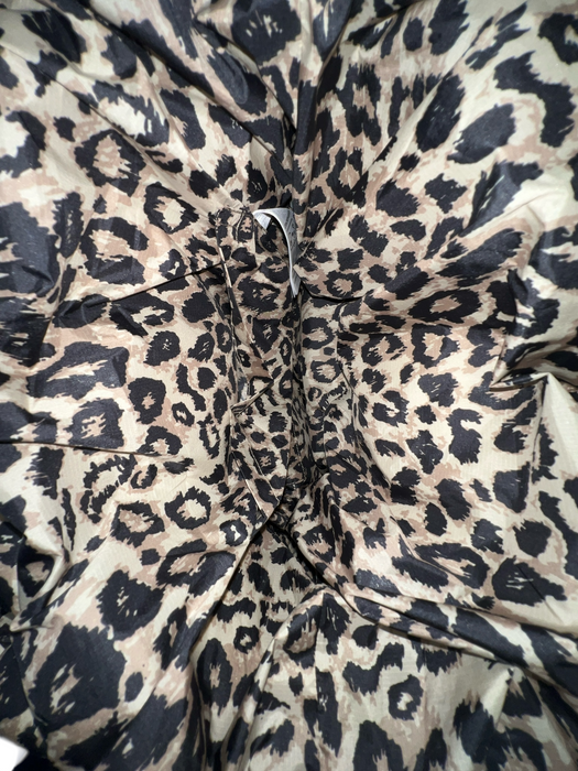 Mads Norgaard Brown Nylon Leopard Print Top Handle Puffer Tote Bag Brown / M