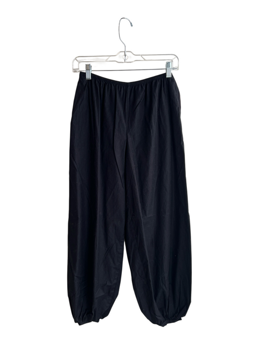 Reformation Size XS Black Cotton Elastic Waist High Rise Pull On Pants Black / XS