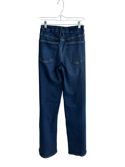 Good American Size 4 Dark Wash Cotton High Rise Patch Pocket Zip Fly Jeans Dark Wash / 4