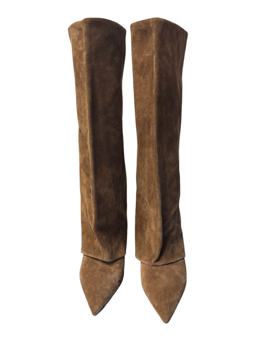 Steve Madden Shoe Size 7 Brown Leather Suede Knee High Pointed Toe Boots Brown / 7