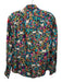 J. Crew Size 2 Black & Multi Silk Flora & Fauna Long Sleeve Button Up Shirt Top Black & Multi / 2