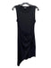 Trouve Size S Black Polyester & Cotton Sleeveless Knot Detail Dress Black / S