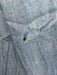 Frame Size M Chambray Cotton Short flutter sleeve 1/4 Button Collar Top Chambray / M