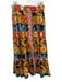 Oliphant Size M Red, Green, Orange Cotton Abstract Button Down Midi Skirt Red, Green, Orange / M