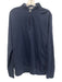 Peter Millar Size L Blue Cotton Solid Quarter Zip Sweatshirt Long Sleeve Shirt Blue / L