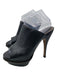 Marni Shoe Size 38 Black Leather Open Toe & Heel Thick Strap Stiletto Pumps Black / 38