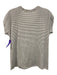 Nili Lotan Size S White & Black Cotton Stripe T Shirt Assymetric Top White & Black / S