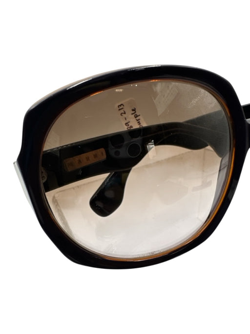 Marni Purple & Tortoise Acetate Wide Geometric Sunglasses Purple & Tortoise