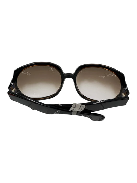 Marni Purple & Tortoise Acetate Wide Geometric Sunglasses Purple & Tortoise