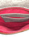 Hammitt Gray & Red Leather Suede Gold Hardware Zip closure Cross Body Bag Gray & Red / M