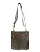 Hammitt Gray & Red Leather Suede Gold Hardware Zip closure Cross Body Bag Gray & Red / M
