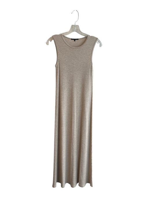 Beautiful People Size P Beige Modal & Spandex Round Neck Sleeveless Dress Dress Beige / P