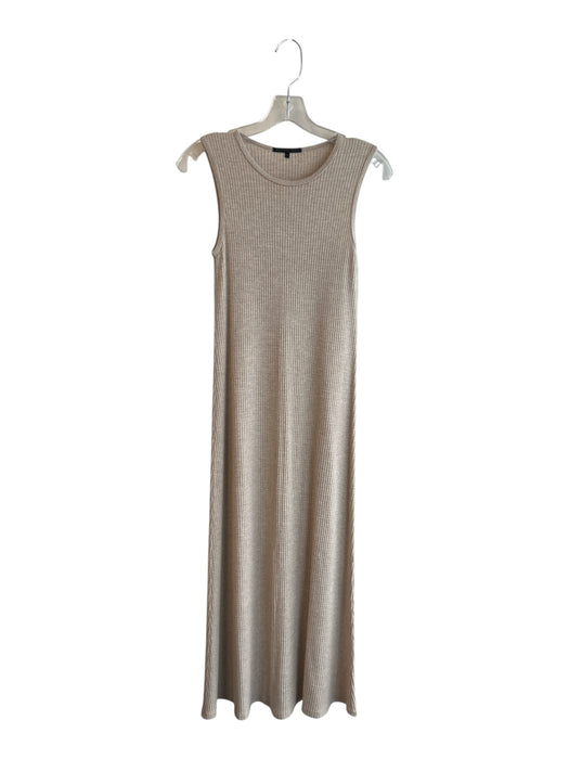 Beautiful People Size P Beige Modal & Spandex Round Neck Sleeveless Dress Dress Beige / P