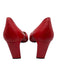 St John Shoe Size 7.5 Red, White, Black Leather Pointed Toe Stripe Pumps Red, White, Black / 7.5