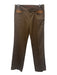 Robert Graham Size M Brown Pinstripe Mid Rise Bootcut Pants Brown / M