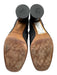 Donald Pliner Shoe Size 10 Black Leather Low Calf Pull On Cylinder Heel Boots Black / 10