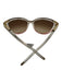 Chloe gold, clear, pink Acetate Gold Tone Hardware Cat Eye Sunglasses Gold, Clear, Pink