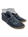 Chanel Shoe Size 37 Dark Wash Denim Slip On Espadrille Fringe Flats Dark Wash / 37