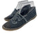 Chanel Shoe Size 37 Dark Wash Denim Slip On Espadrille Fringe Flats Dark Wash / 37