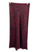 Anine Bing Size Small Burgundy & Black Silk Elastic Waist bias cut Long Skirt Burgundy & Black / Small