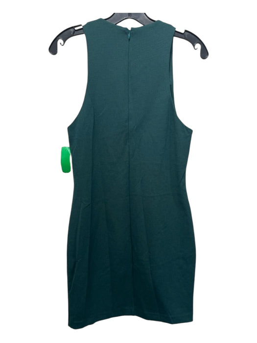 Amanda Uprichard Size Medium Green Rayon & Nylon Blend Sleeveless Solid Dress Green / Medium