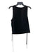 Rag & Bone Size M Black Polyester Grommet Laced Detail Round Neck Sleeveless Top Black / M