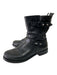 Rag & Bone Shoe Size 38 Black Leather round toe Stacked Buckle Detail Boots Black / 38