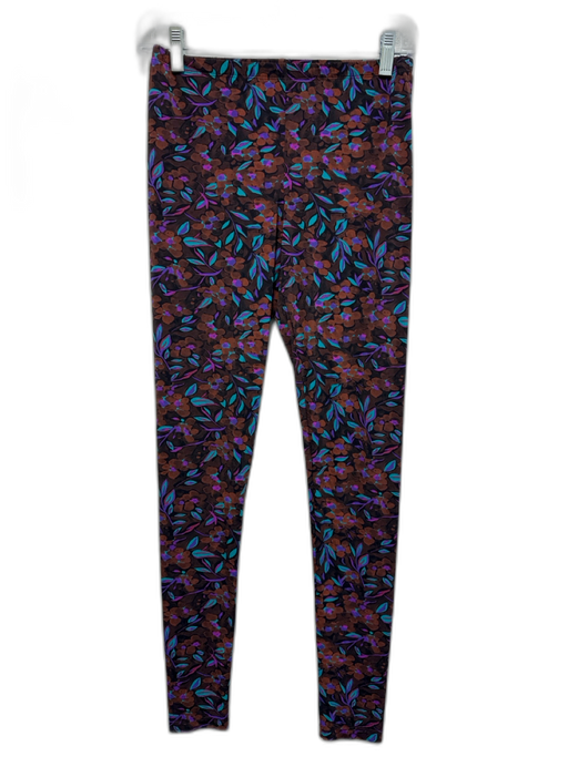 La Double J Size S Brown, Purple & Blue Polyamide Blend Elastic Waistband Pants Brown, Purple & Blue / S