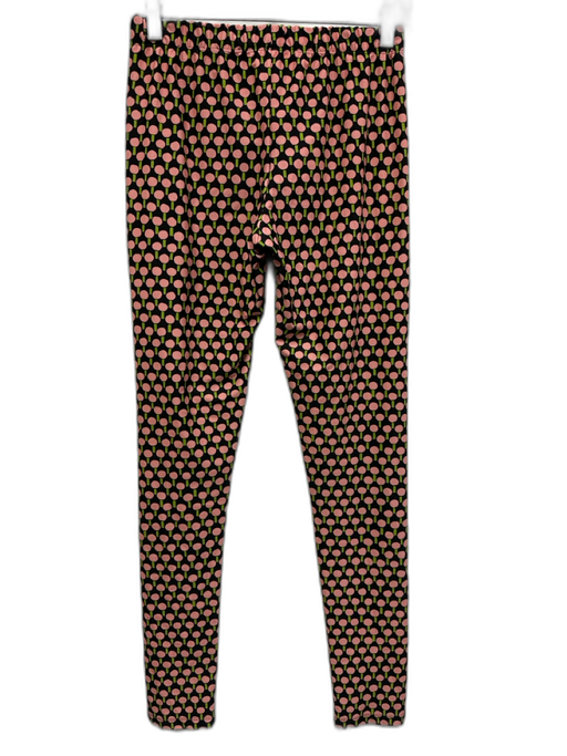 La Double J Size M Black, Pink & Green Polyamide Blend Elastic Waistband Pants Black, Pink & Green / M
