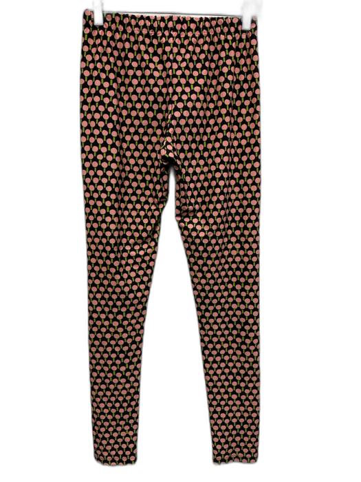 La Double J Size M Black, Pink & Green Polyamide Blend Elastic Waistband Pants Black, Pink & Green / M