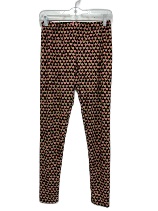 La Double J Size M Black, Pink & Green Polyamide Blend Elastic Waistband Pants Black, Pink & Green / M