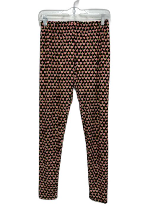 La Double J Size M Black, Pink & Green Polyamide Blend Elastic Waistband Pants Black, Pink & Green / M