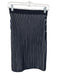 Reiss Size 0 Black & White Viscose & Nylon Striped Elastic Waist Skirt Black & White / 0